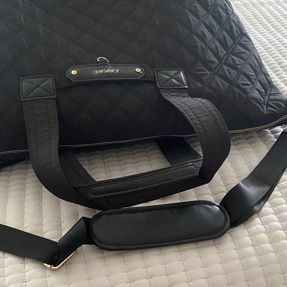 Joan & David Elegant Black Quilted Bag - Picture 4 of 5